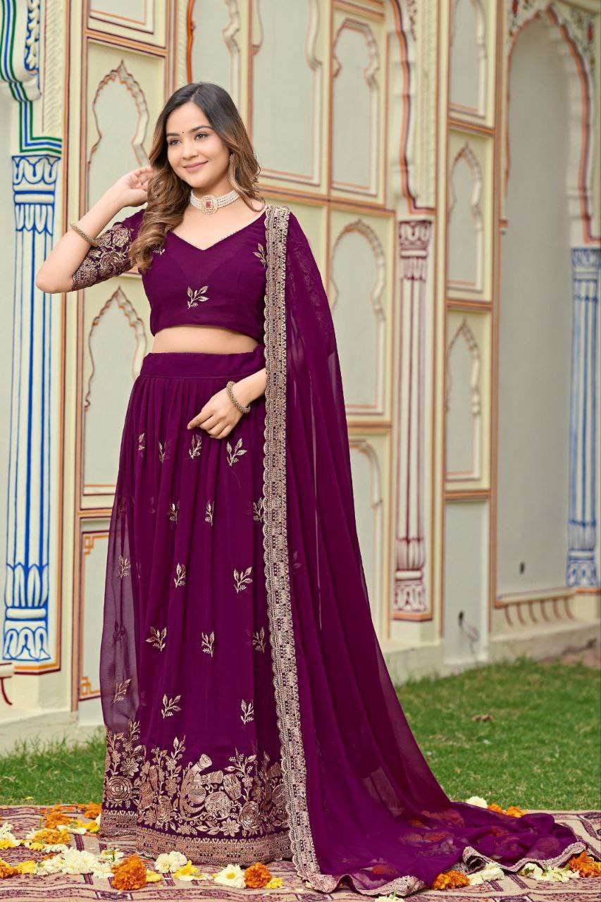 Women's Embroidered Lehenga Choli with Net Dupatta ? Festive & Wedding Wear Set - Image 18