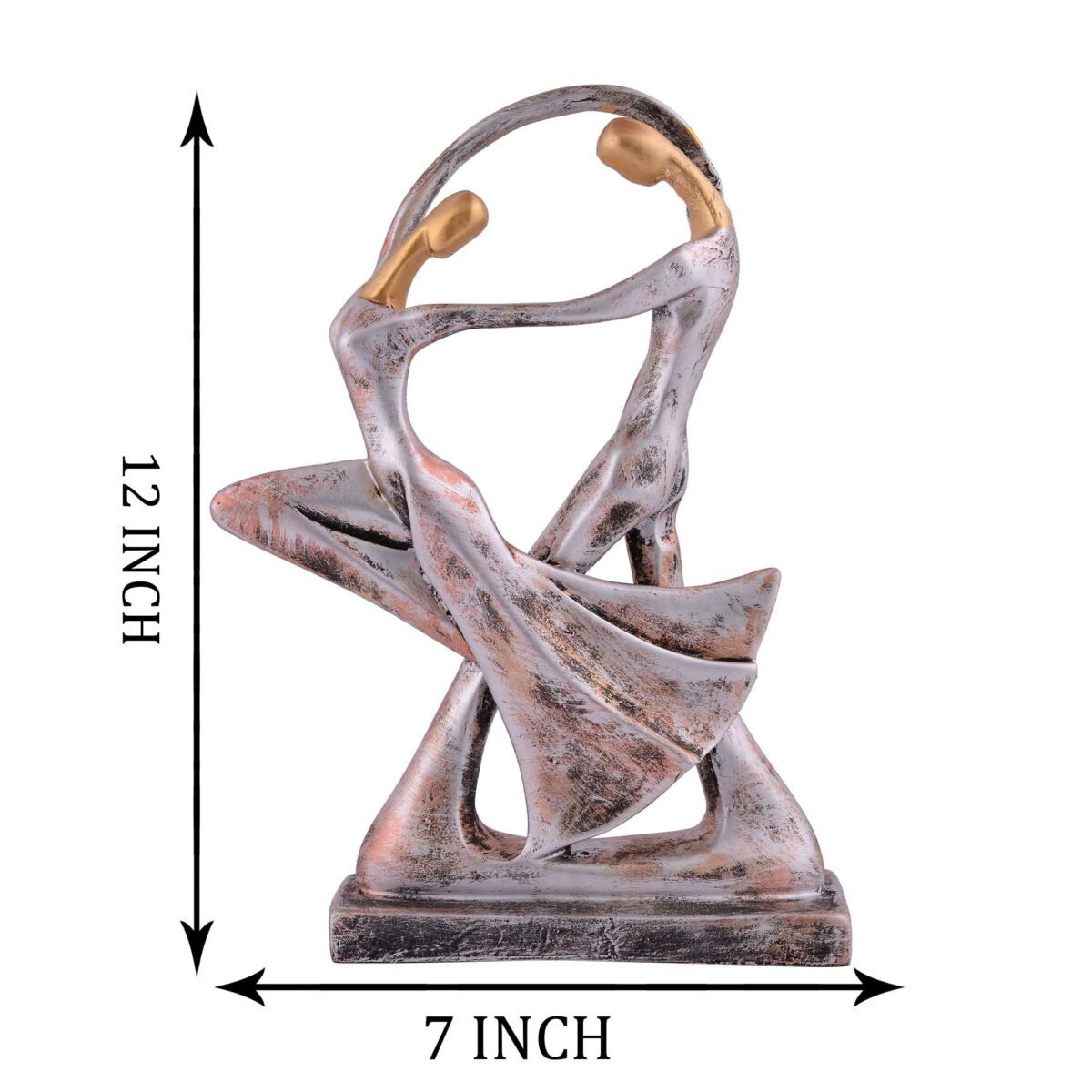 GREAT Valentine’s Day Gift For Girl & Boys symbolizes true love, Romantic Gift Showpieces silver brown - Image 4