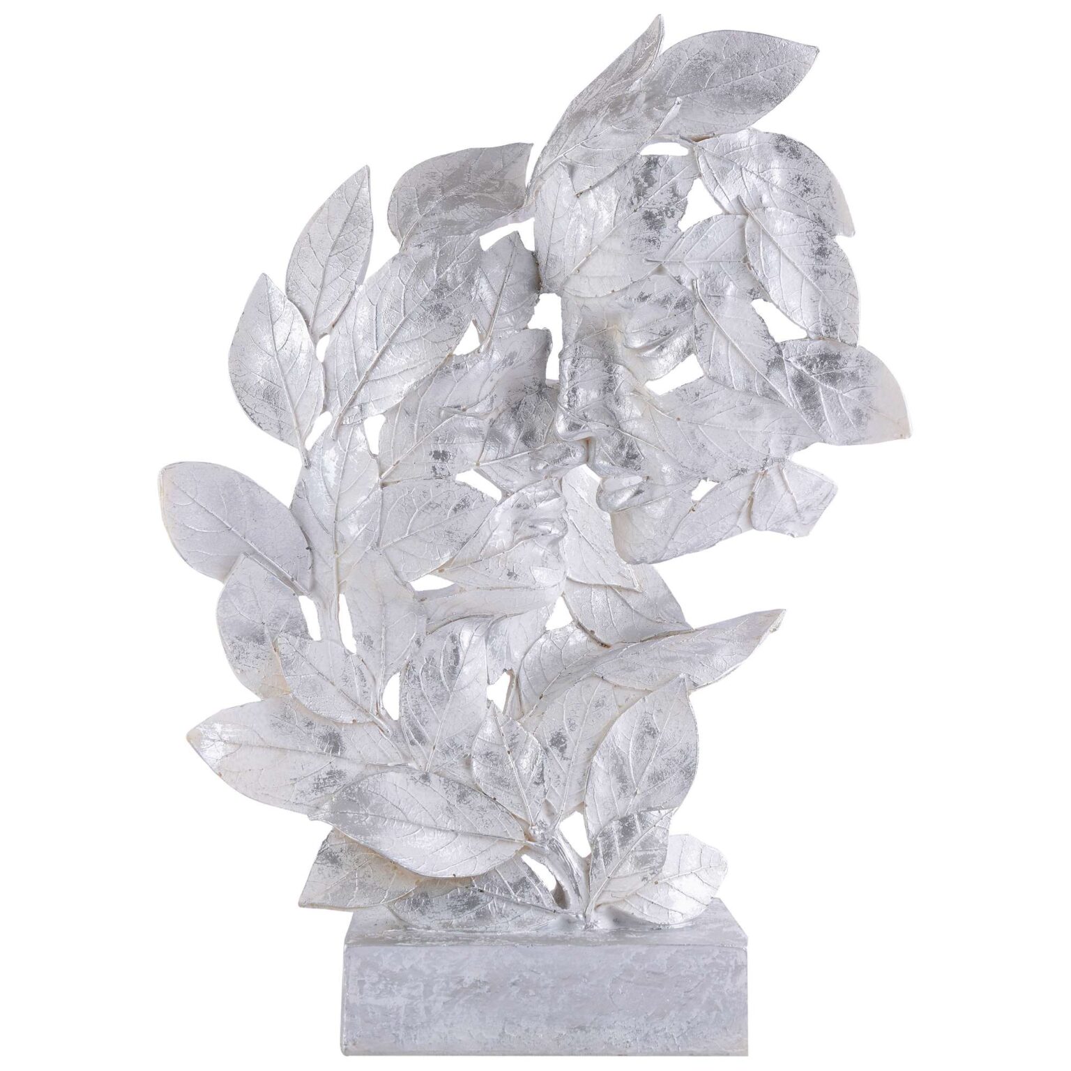 Romantic Love Couple Face Statue silver Showpiece for Home Decor in Showpieces & Figurine table Decorations Items - Image 2